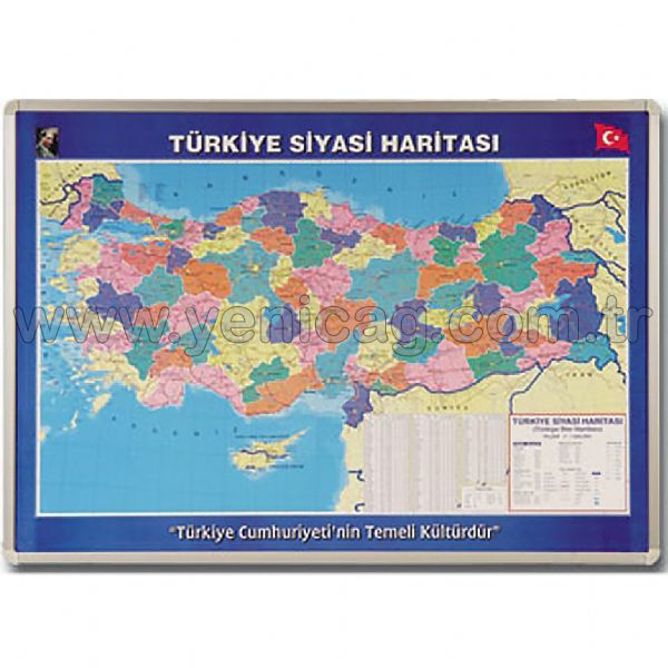 Turkey Political Map 70x100 cm