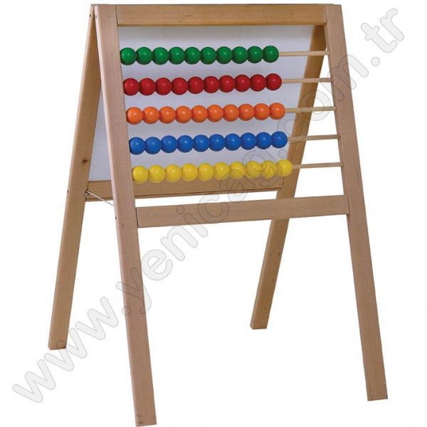 Wooden Pedestal Writing Board with Abacus